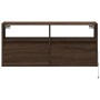 Wand-TV-Möbel mit LED-Lichtern in Eichenbraun 100x31x45 cm von , TV-Möbel - Ref: Foro24-852340, Preis: 73,52 €, Rabatt: %
