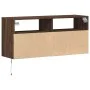 Wand-TV-Möbel mit LED-Lichtern in Eichenbraun 100x31x45 cm von , TV-Möbel - Ref: Foro24-852340, Preis: 72,55 €, Rabatt: %