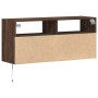 Wand-TV-Möbel mit LED-Lichtern in Eichenbraun 100x31x45 cm von , TV-Möbel - Ref: Foro24-852340, Preis: 73,52 €, Rabatt: %