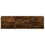 Mueble de TV LED madera ingeniería roble ahumado 140x34x40 cm de , Muebles TV - Ref: Foro24-852247, Precio: 102,33 €, Descuen...