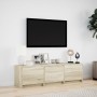Mueble de TV LED madera de ingeniería roble Sonoma 140x34x40 cm by , TV Furniture - Ref: Foro24-852245, Price: 94,11 €, Disco...