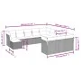 Set de sofás de jardín 12 pzas y cojines ratán sintético gris by , Garden sets - Ref: Foro24-3218632, Price: 802,68 €, Discou...