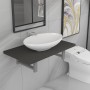Conjunto de muebles de baño 2 piezas cerámica gris de , Muebles de baño - Ref: Foro24-279331, Precio: 79,69 €