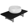 Set of 2-piece black ceramic bathroom furniture by , Bathroom furniture - Ref: Foro24-279338, Price: 93,15 €, Discount: %