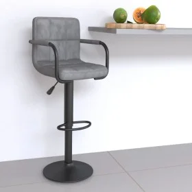 Hocker aus hellgrauem Samt für die Küche von , Küchenhocker - Ref: Foro24-334648, Preis: 84,59 €, Rabatt: %