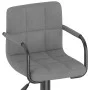 Taburete de cocina de terciopelo gris claro de , Taburetes de cocina - Ref: Foro24-334648, Precio: 84,57 €, Descuento: %