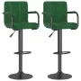 Küchenhocker, 2 Stück, dunkelgrünes Samtgewebe von , Küchenhocker - Ref: Foro24-334662, Preis: 141,44 €, Rabatt: %