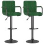 Küchenhocker, 2 Stück, dunkelgrünes Samtgewebe von , Küchenhocker - Ref: Foro24-334662, Preis: 144,09 €, Rabatt: %