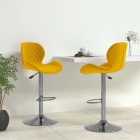 Kitchen stools, 2 units, mustard yellow velvet by , Kitchen stools - Ref: Foro24-334918, Price: 145,89 €, Discount: %