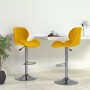 Taburetes de cocina 2 unidades terciopelo amarillo mostaza de , Taburetes de cocina - Ref: Foro24-334918, Precio: 148,72 €, D...
