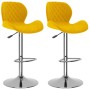 Küchenhocker, 2 Stück, Senfgelbes Samtgewebe. von , Küchenhocker - Ref: Foro24-334918, Preis: 148,26 €, Rabatt: %