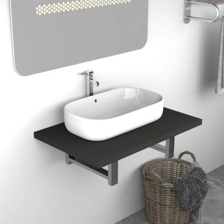 Gray bathroom cabinet 60x40x16.3 cm by , Bathroom furniture - Ref: Foro24-283806, Price: 39,89 €, Discount: %