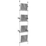 Telescopic boot rack with aluminum bars by , Shoe racks and shoe organizers - Ref: Foro24-321110, Price: 63,63 €, Discount: %