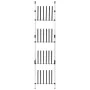 Telescopic boot rack with aluminum bars by , Shoe racks and shoe organizers - Ref: Foro24-321110, Price: 63,63 €, Discount: %
