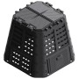 Compostador de jardín negro 93,3x93,3x80 cm 480 L de , Compostadores - Ref: Foro24-146276, Precio: 85,89 €, Descuento: %