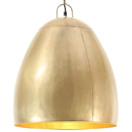 Round industrial hanging lamp 25 W brass 42 cm E27 by , Lamps - Ref: Foro24-320556, Price: 87,08 €, Discount: %