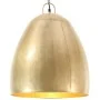 Round industrial hanging lamp 25 W brass 42 cm E27 by , Lamps - Ref: Foro24-320556, Price: 87,08 €, Discount: %