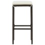 Küchenhocker mit Kissen 2 Stück synthetisches Rattan braun von vidaXL, Küchenhocker - Ref: Foro24-313439, Preis: 51,21 €, Rab...