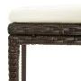 Küchenhocker mit Kissen 2 Stück synthetisches Rattan braun von vidaXL, Küchenhocker - Ref: Foro24-313439, Preis: 50,76 €, Rab...
