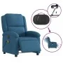Sillón reclinable de masaje eléctrico terciopelo azul de , Sillones - Ref: Foro24-3204299, Precio: 276,12 €, Descuento: %