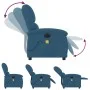 Sillón reclinable de masaje eléctrico terciopelo azul de , Sillones - Ref: Foro24-3204299, Precio: 276,12 €, Descuento: %