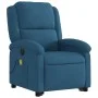 Verstellbarer elektrischer Massage-Fernsehsessel aus blauem Samt von , Sessel - Ref: Foro24-3204343, Preis: 368,40 €, Rabatt: %