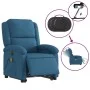 Verstellbarer elektrischer Massage-Fernsehsessel aus blauem Samt von , Sessel - Ref: Foro24-3204343, Preis: 368,40 €, Rabatt: %