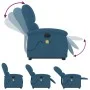 Verstellbarer elektrischer Massage-Fernsehsessel aus blauem Samt von , Sessel - Ref: Foro24-3204343, Preis: 368,40 €, Rabatt: %