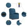 Verstellbarer elektrischer Massage-Fernsehsessel aus blauem Samt von , Sessel - Ref: Foro24-3204343, Preis: 368,40 €, Rabatt: %
