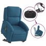 Verstellbarer elektrischer Massage-Fernsehsessel aus blauem Samt von , Sessel - Ref: Foro24-3204343, Preis: 368,40 €, Rabatt: %