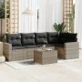 Garden sofa set 6 pieces and gray synthetic rattan cushions by , Modular outdoor sofas - Ref: Foro24-3251279, Price: 422,50 €...
