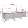 Garden sofa with cushions, 3 seats, light gray synthetic rattan by , Outdoor sofas - Ref: Foro24-366194, Price: 191,03 €, Dis...