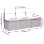 Gartensofa mit Kissen, 3-Sitzer, helles graues Kunststoffrattan von , Outdoor-Sofas - Ref: Foro24-366194, Preis: 193,96 €, Ra...