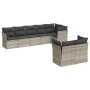 Gartensofa-Set, 8-teilig, mit grauen Kissen aus synthetischem Rattan von , Gartensets - Ref: Foro24-3249751, Preis: 613,99 €,...