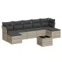 Garden sofa set 8 pieces and gray synthetic rattan cushions by , Garden sets - Ref: Foro24-3249881, Price: 518,28 €, Discount: %