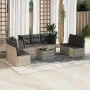 Set de sofás de jardín 8 pzas y cojines ratán sintético gris de , Conjuntos de jardín - Ref: Foro24-3249261, Precio: 506,31 €...