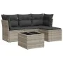 Garden sofa set and cushions 5 pieces light gray synthetic rattan by , Garden sets - Ref: Foro24-3249391, Price: 333,34 €, Di...