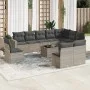 Garden sofa set 11 pieces and gray synthetic rattan cushions by , Modular outdoor sofas - Ref: Foro24-3251459, Price: 717,84 ...