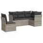 Garden sofa set and cushions 5 pieces light gray synthetic rattan by , Garden sets - Ref: Foro24-3249481, Price: 365,48 €, Di...