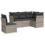 Set de sofás jardín y cojines 5 pzas ratán sintético gris claro de , Conjuntos de jardín - Ref: Foro24-3249481, Precio: 359,3...