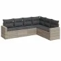 Garden sofa set 6 pieces and gray synthetic rattan cushions by , Modular outdoor sofas - Ref: Foro24-3251349, Price: 421,52 €...