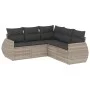 Garden sofa set and cushions 5 pieces light gray synthetic rattan by , Garden sets - Ref: Foro24-3253689, Price: 381,60 €, Di...