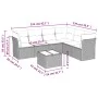 Gartensofagarnitur 7-teilig mit Polstern, helles graues PE-Rattan von , Gartensets - Ref: Foro24-3249531, Preis: 503,15 €, Ra...