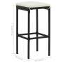 Taburetes de cocina con cojines 2 uds ratán sintético negro von vidaXL, Küchenhocker - Ref: Foro24-313440, Preis: 51,01 €, Ra...
