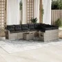 Set sofás jardín 10 pzas con cojines ratán sintético gris claro de , Conjuntos de jardín - Ref: Foro24-3252989, Precio: 668,9...