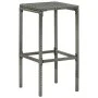 Kitchen stools with cushions 2 pcs gray synthetic rattan by vidaXL, Kitchen stools - Ref: Foro24-313441, Price: 51,33 €, Disc...