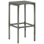 Küchenhocker mit Kissen 2 Stück graues synthetisches Rattan von vidaXL, Küchenhocker - Ref: Foro24-313441, Preis: 51,78 €, Ra...