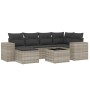 Gartensofagarnitur 7-teilig mit Polstern, helles graues PE-Rattan von , Gartensets - Ref: Foro24-3255209, Preis: 479,91 €, Ra...