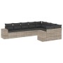 Gartenmöbel-Set 9-teilig mit Kissen aus hellem grauem Kunst-Rattan. von , Gartensets - Ref: Foro24-3255379, Preis: 624,06 €, ...