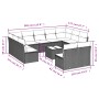Garden sofa set 12 pieces and gray synthetic rattan cushions by , Garden sets - Ref: Foro24-3250201, Price: 843,44 €, Discoun...